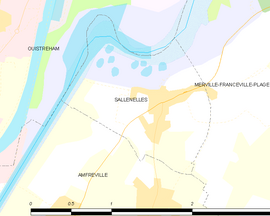 Mapa obce Sallenelles