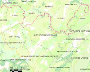 Poziția localității Saint-Maurice-Navacelles