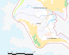 Mapa obce L’Épine