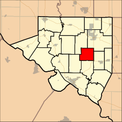 Location in Randolph County