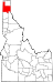 Map of Idaho highlighting Bonner County Map of Idaho highlighting Bonner County.svg