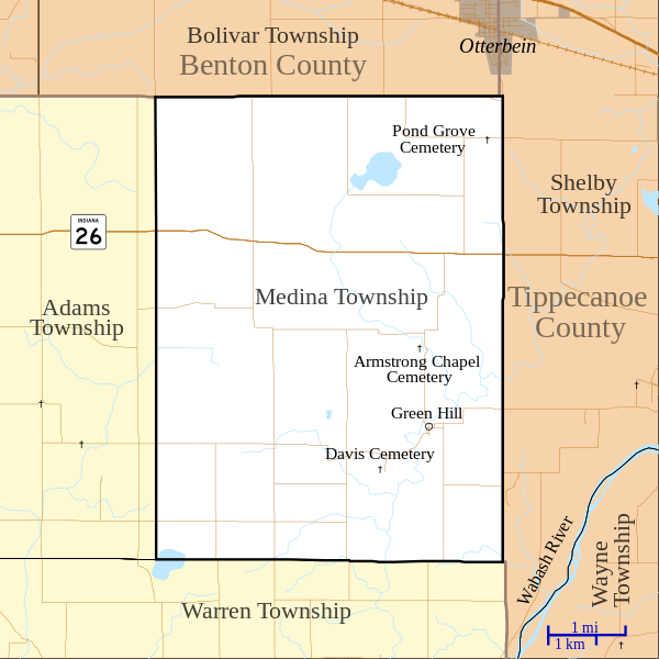 File:Map of Medina Township, Warren County, Indiana.svg