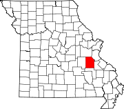 Map of Missouri highlighting Washington County.svg