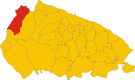 Map of comune of Corato (province of Bari, region Apulia, Italy).svg