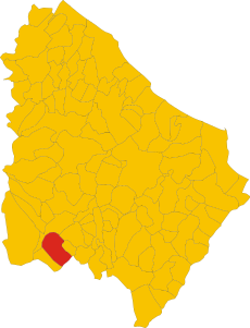 Map of comune of Pizzoferrato (province of Chieti, region Abruzzo, Italy).svg