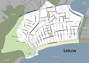 Poziția localității Leblon