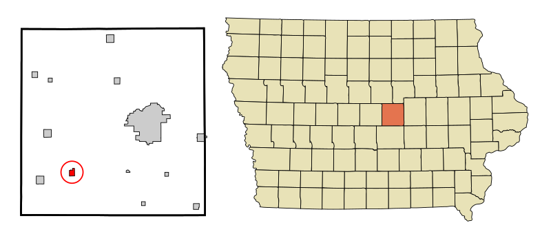 File:Marshall County Iowa Incorporated and Unincorporated areas Melbourne Highlighted.svg