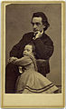 Edwin Booth met dochter Edwina c. 1863/1865