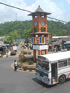 Matugama Town in Sri Lanka