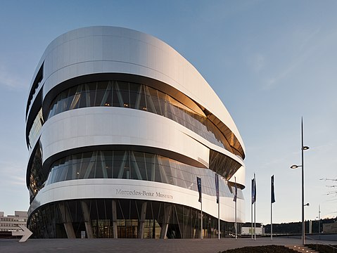 Mercedes-Benz Museum in Stuttgart, Germany.