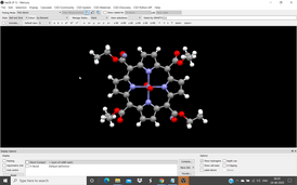 Скриншот программы Mercury (Crystal Structure Visualisation, Exploration and Analysis software)