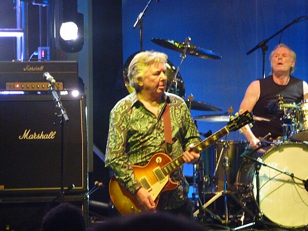 Ralphs performing with Mott the Hoople at a reunion gig, Hammersmith Apollo, October 2009