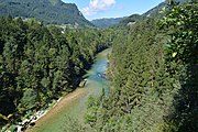 Deutsch: Die mittlere Steyr im Bereich der Gemeinde Molln ist ein Natura 2000 Schutzgebiet. English: The middle part of the river Steyr in Molln is a protected landscape according to Natura 2000.