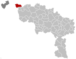 Mouscron Hainaut Belgium Map.png