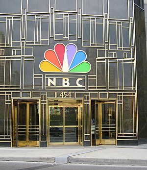 The front entrance of the NBC Tower at 454 N. ...