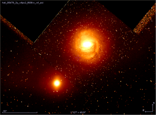 <span class="mw-page-title-main">NGC 235</span> Pair of interacting galaxies in the constellation Cetus