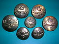 New Zealand Royal Air Force pre-1953 brass backmarked buttons