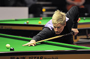 Deutsch: Bild aufgenommen in Berlin während des German Masters im Snooker 2014. Neil Robertson. English: Picture taken in Berlin during the Snooker German Masters in 2014. Neil Robertson.