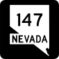 Markierung für die Staatsstraße von Nevada