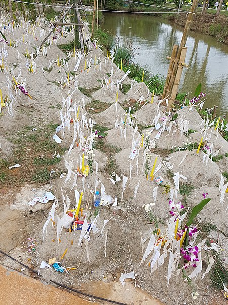 File:New year sand piles - Wat Hiranyawat - Chiang Rai - 2017-01-02 - 001.jpg