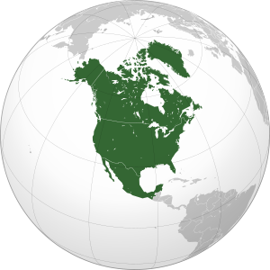 North America (orthographic projection)
