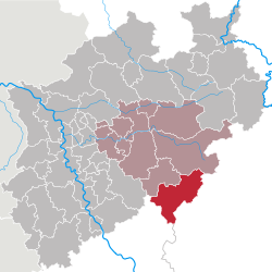 Circondario di Siegen-Wittgenstein – Mappa