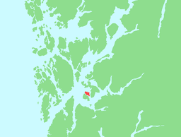 Ön Fjelbergøyas läge.