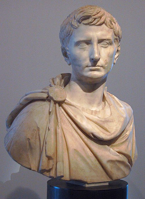 A bust of Augustus as a younger Octavian, dated c. 30 BC. Capitoline Museums, Rome
