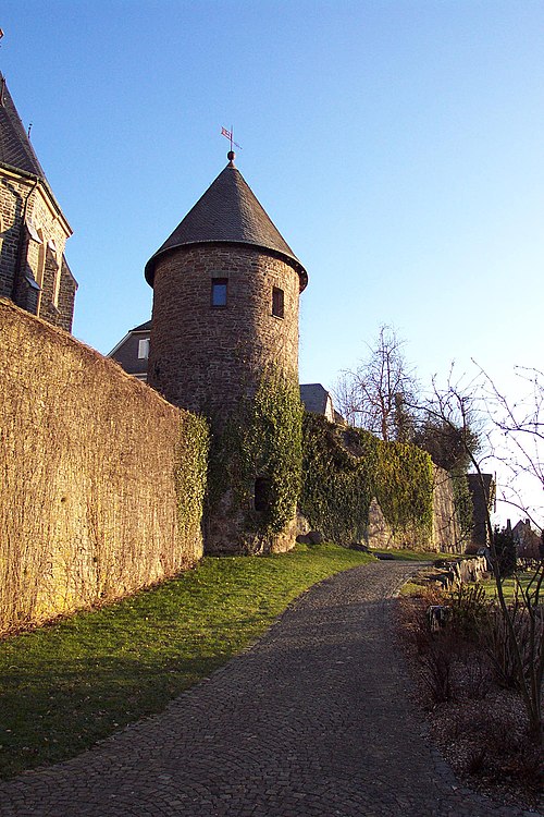 The only remaining part of Olpe's old town wall.