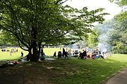 Aufnahme vom Münchner Ostpark am 25. Mai 2017.