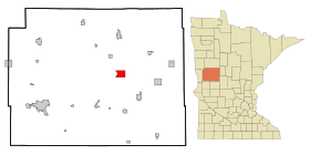 Otter Tail County Minnesota Incorporated and Unincorporated areas Ottertail Highlighted.svg
