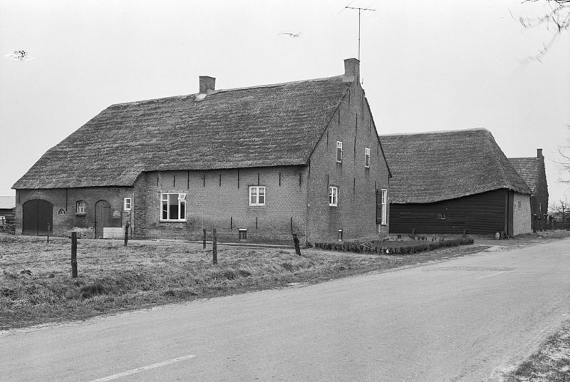 File:Overzicht voor- en zijgevel boerderij met rietgedekte schuur - Etten-Leur - 20396974 - RCE.jpg