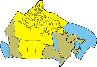 PASPC's area of responsibility (yellow). This area does not include the recently added METAREAs XVII and XVIII. PASPC area of responsibility 2012.jpg