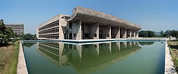 Die gebou van die wetgewende Vergadering soos ontwerp deur Le Corbusier.