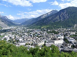 A view of Saint-Jean-de-Maurienne in the direction of Modane