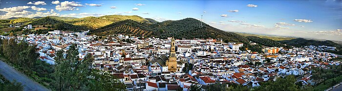 View of the Sierra Norte de Sevilla in Constantina