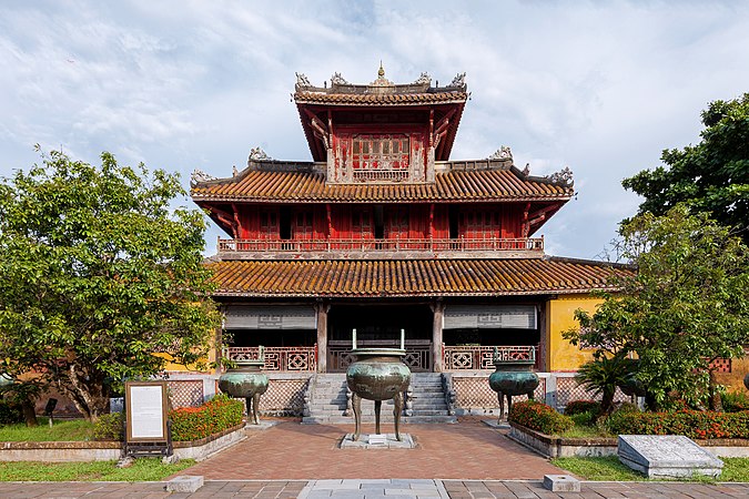 The Pavilion of Splendour is located in the imperial city of Huế, central Vietnam