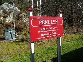 Penllyn name sign, Llanberis Lake Railway (geograph 3968789).jpg