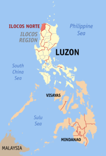 Ilocos Norte é uma província das Filipinas localizada na região de Ilocos. Sua capital é Laoag e está localizada no canto noroeste da ilha de Luzon, na fronteira com Cagayan e Apayao ao leste e Abra e Ilocos Sur ao sul. Ilocos Norte é banhada pelo Mar do Sul da China a oeste e pelo Estreito de Luzon ao norte. Sua população é de 568 017 habitantes.Referências

