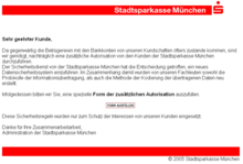 Ansicht einer Pishing Mail