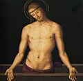 『石棺の上のキリスト』1495年 ウンブリア国立絵画館収蔵