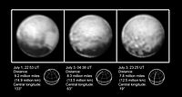 ژوئیه ۲۰۱۵: Pluto images (bw) viewed by افق‌های نو.