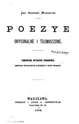 Jan Andrzej Morsztyn: Poezye oryginalne i tłomaczone