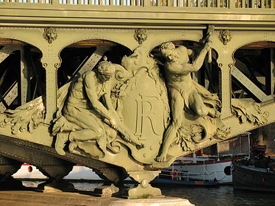 Les Forgerons (1905), Paris, pont de Bir-Hakeim.