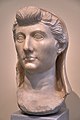 Portrait head of the empress Livia, 1st cent. B.C. - 1st cent. A.D. National Archaeological Museum, Athens, Greece.