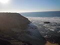 From the cliff top looking south