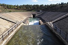 Presa de los Anguijes, donde comienza el túnel del Talave