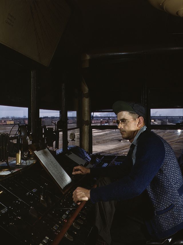 Tower operator at CNW's Proviso Yard