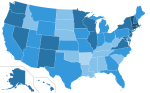 Public opinion of same-sex marriage in USA by state.svg