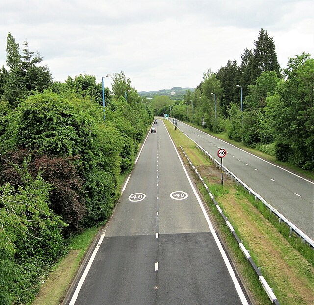 The Quinton Expressway (A456) looking south